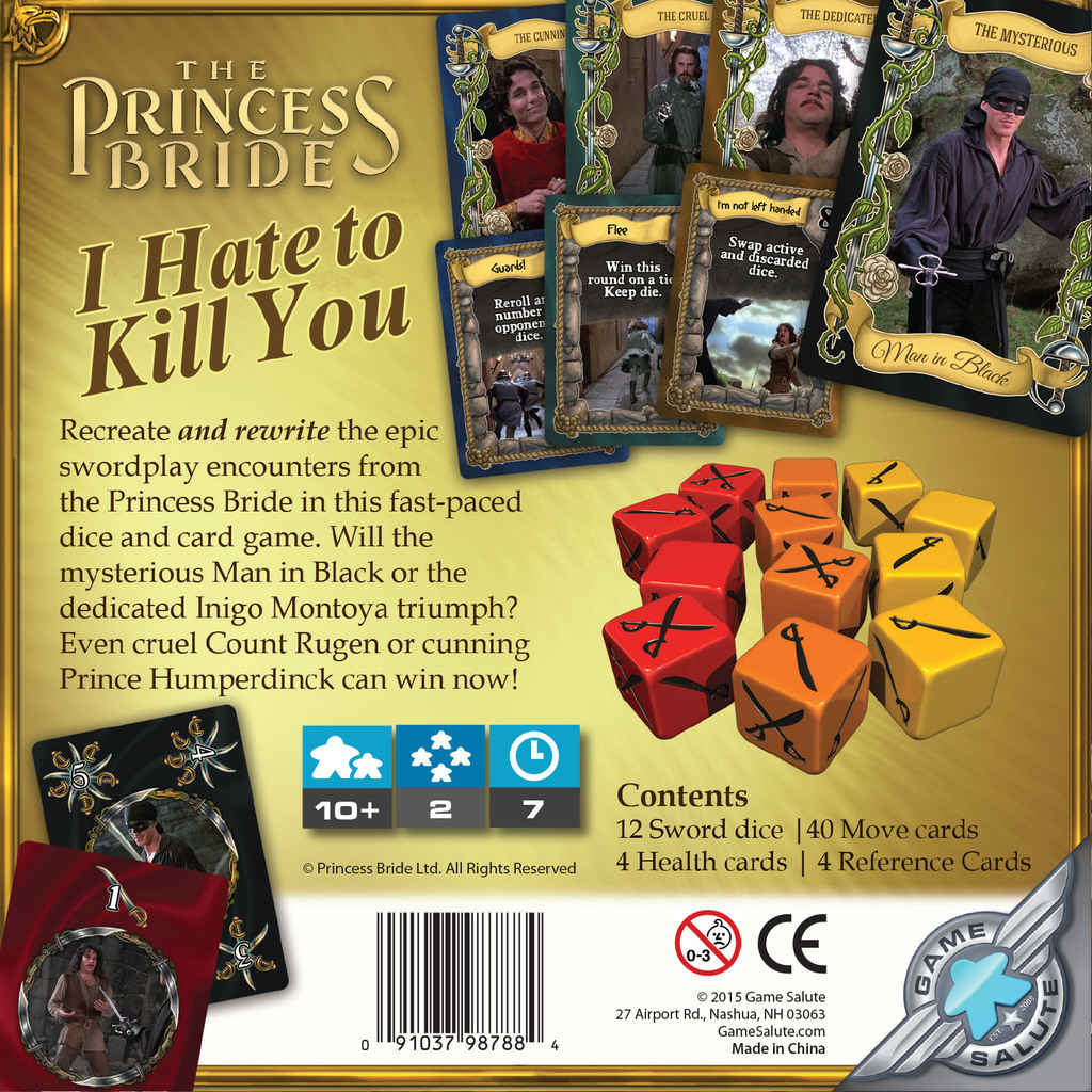 The Princess Bride - I Hate to Kill You